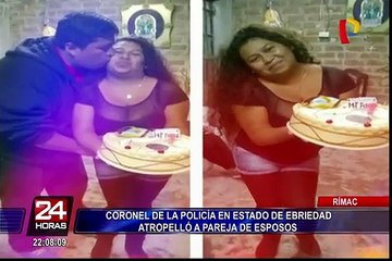 Policía que atropelló a esposos podría ser condenado a 6 años de cárcel