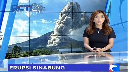Sinabung Meletus, Jalan di Kabupaten Karo Tertutup Abu Vulkanik