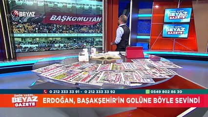 Erdoğan, Başakşehir'in golüne böyle sevindi
