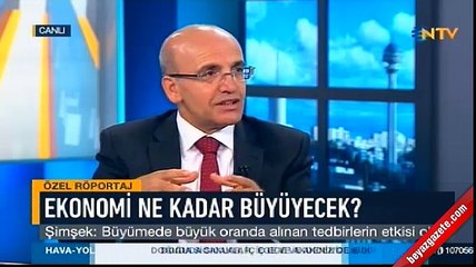 Mehmet Şimşek: Büyüme en az yüzde 5 olur