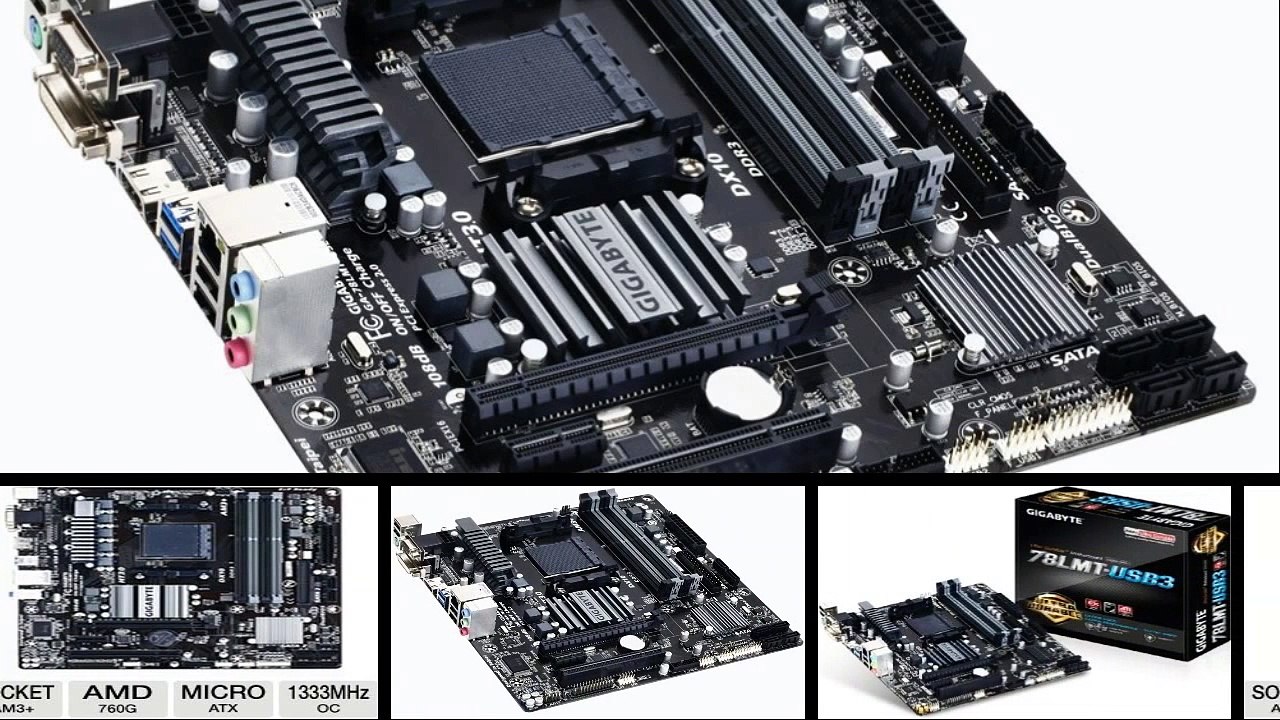 Gigabyte AM3 AMD DDR3 1333 760G HDMI USB 30 Micro ATX Motherboard GA78LMTUSB3