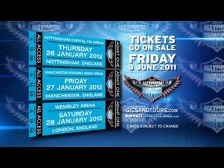 Tickets For The 2012 UK Tour Go On Sale June 3