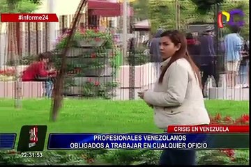 Download Video: Profesionales venezolanos trabajan en distintos oficios para mantenerse