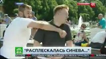 Russie: un journaliste se prend un coup de poing en plein direct