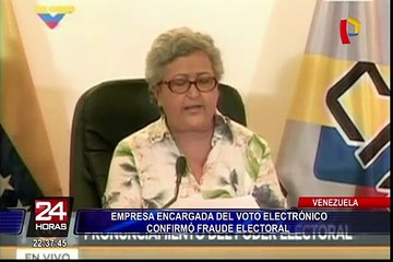 Venezuela: empresa encargada del voto electrónico confirmó fraude electoral