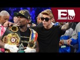 Famosos se dan cita en la pelea de Canelo vs Mayweather / Función con Joanna Vega-Biestro