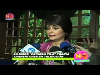 Daniela Romo prepara su disco "Primera fila" / Daniela Romo prepares your CD "Primera fila"