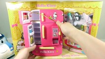 Hello Kitty Rilakkuma Refrigerator Vending Machine Toys Learn Colors Slime Clay Icecream