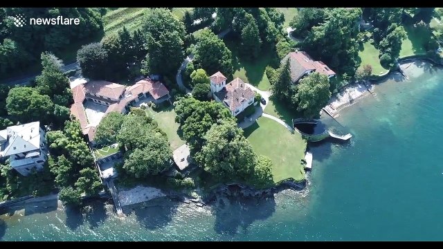 Stunning aerial footage of Lake Maggiore, Italy