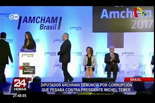 Brasil: diputados archivan denuncia por corrupción contra presidente Michel Temer