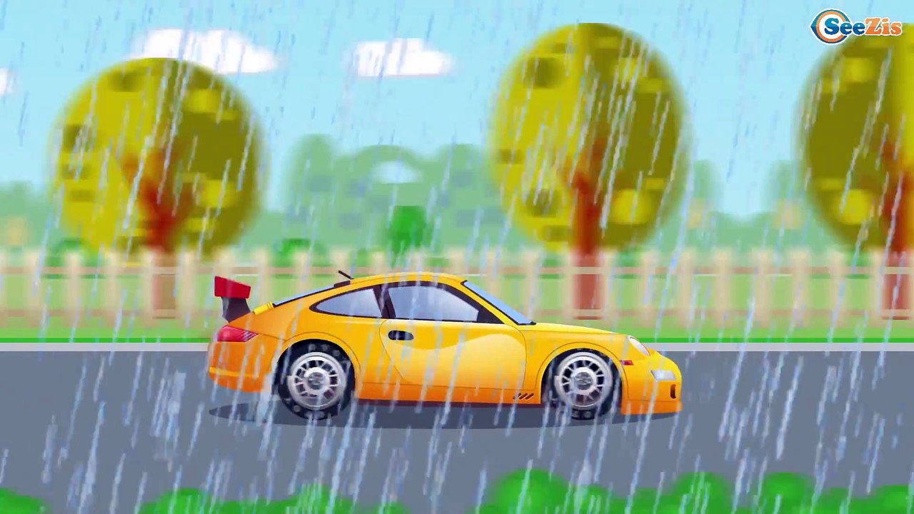 Voitures de police. Dessin animé. Véhicules d'assistance: LA COURSE. Vidéo éducative pour enfants