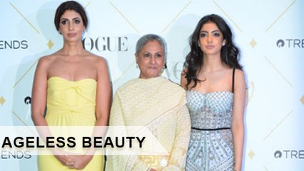 Download Video: Navya Nanda, Shweta Nanda And Jaya Bachchan Win Ageless Beauty Awards At Vogue Beauty Awards 2017