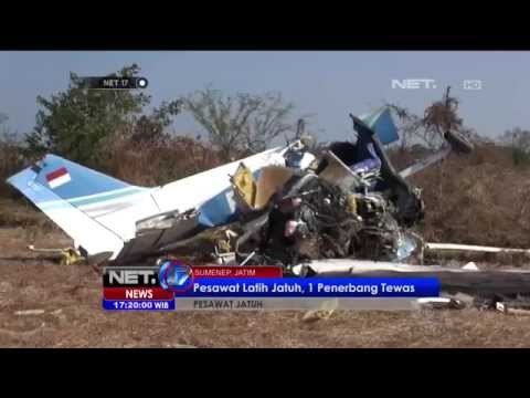 Pesawat Latih Jenis Cessna Milik Sekolah Penerbangan Merpati, Jatuh -NET17