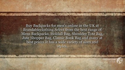 Backpacks For Men Online