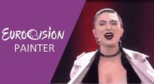 Dihaj - Skeletons (Azerbaijan) 2017 Grand Final - Eurovision Painter