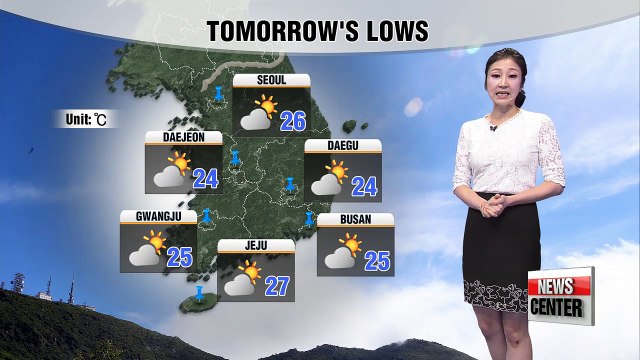 Hotter tomorrow, nationwide rain on the weekend