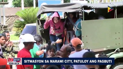 Sitwasyon sa Marawi City, patuloy ang pagbuti