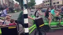 Un vélo-bus aux Pays-Bas