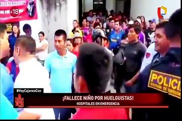 Registran hospitales en emergencia durante huelga nacional indefinida