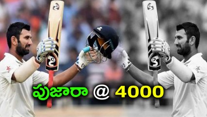India vs Sri Lanka 2nd Test :Cheteshwar Pujara Completed 4,000 Test runs