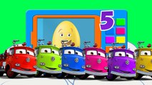 Learn Colors with Trucks & Cars! A lot of Spiderman Surprise Eggs for Kids Cartoon Videos