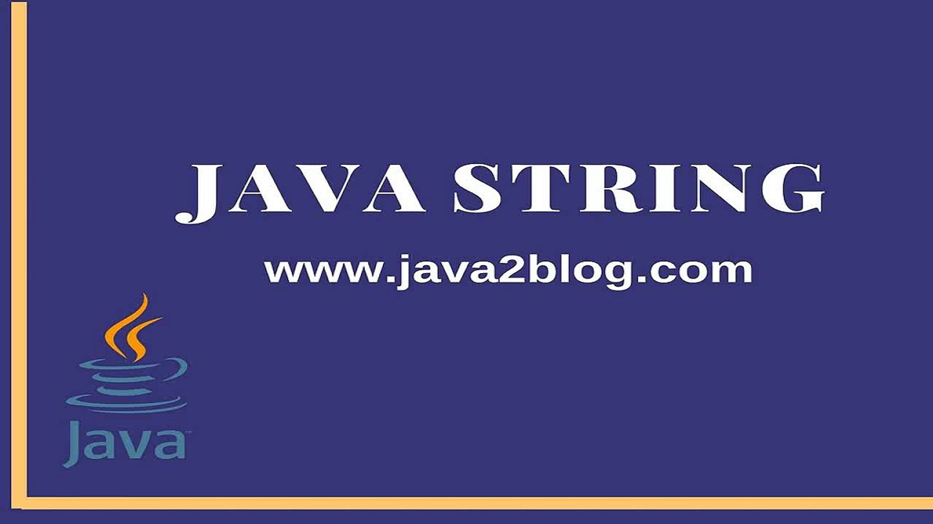 ⁣Java String