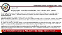 ABD Ankara Büyükelçiliği Abd, Suriye'de Deaş'a Karşı Savaşan Herhangi Bir Gruba Tank Vermemiştir