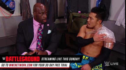 Akira Tozawa demands a rematch  Raw, July 17, 2017