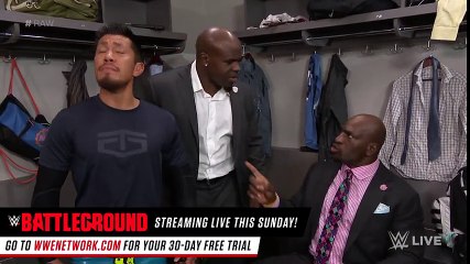 Ariya Daivari questions Akira Tozawa's methods  Raw, July 17, 2017