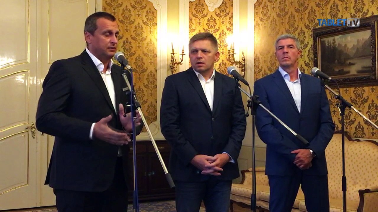 ZÁZNAM: Spoločné tlačové vyhlásenie lídrov koaličných strán