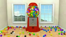 Learn Colors and sizes for Children Toddlers Kids Babies with 3D Color Balls Surprise Eggs