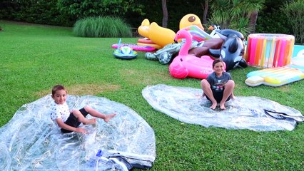 DÉFI BULLES GÉANTES SUR LA PELOUSE - Course Swan VS Néo -