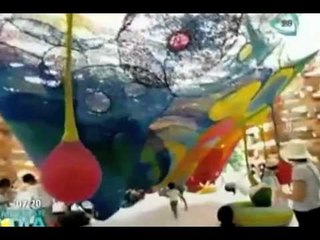 Japón presume el primer parque infantil creado con ganchillo