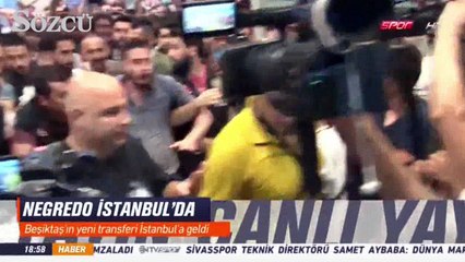 Beşiktaş’ın yeni golcüsü Alvaro Negredo İstanbul’a geldi