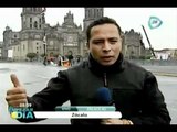 Alistan mitin de López Obrador en el Zócalo capitalino