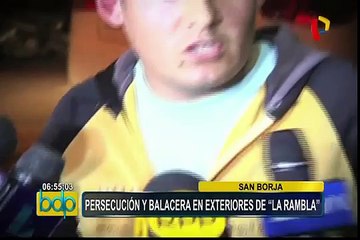 La Rambla: policía busca a otros implicados en balacera