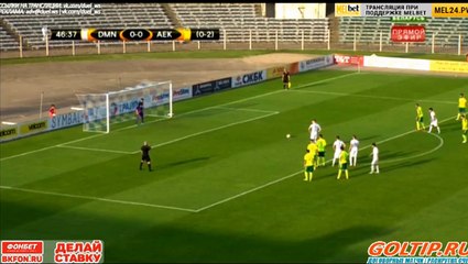 Saroka A. (Penalty) Goal HD - Din. Minsk (Blr) 1-0AEK Larnaca (Cyp) 03.08.2017