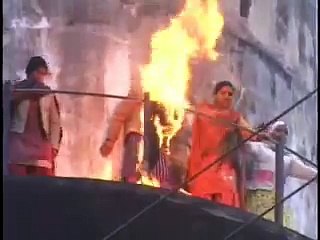 woman burnt to death