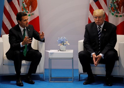 Trump and Mexican president clash over who's building the wall