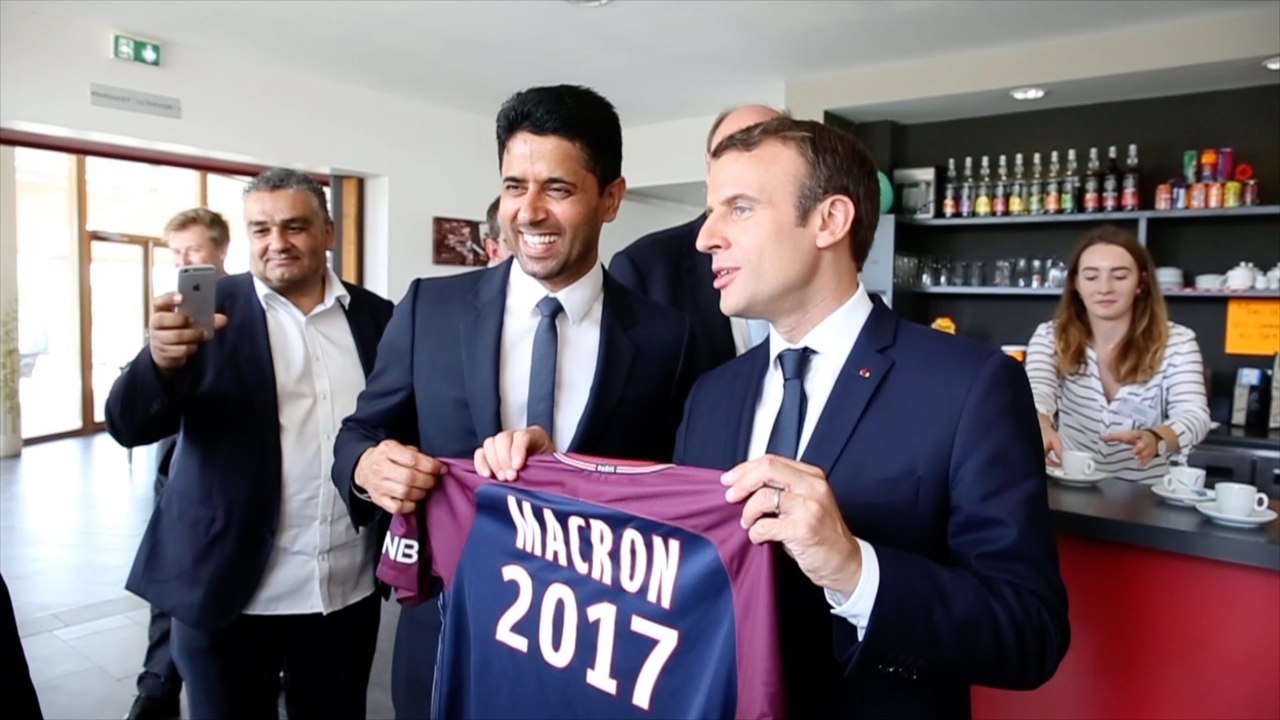 La Fondation et Nasser Al-Khelaïfi reçoivent Emmanuel Macron
