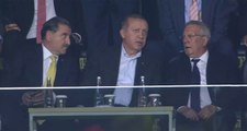 Cumhurbaşkanı, Fenerbahçe-Sturm Graz Maçı İçin Ülker Stadı'na Geldi