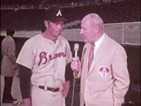 04/27/71 Eddie Mathews describes advantages of hitting with new bat