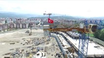 Ordu'ya Yapılan Yeni Stadın Tribünleri Yükseliyor