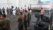 militares ecuatorianos alaban a Cristo