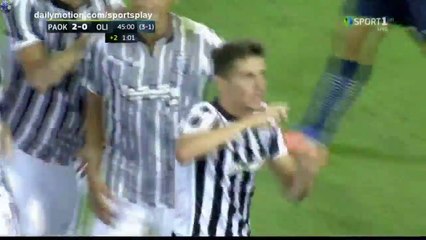 2-0 Το γκολ του Τσίμιροτ- ΠΑΟΚ 2-0 Ολιμπίκ Ντόνετσκ - 03.08.2017