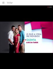 Chamada das Últimas Semanas de O Que a Vida me Roubou