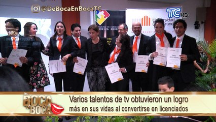 Varios talentos de tv obtuvieron un logro más en sus vidas al convertirse en licenciadas