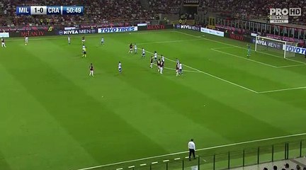 Patrick Cutrone GOAL AC Milan (Ita) 2-0 CS U. Craiova (Rou) 03.08.2017