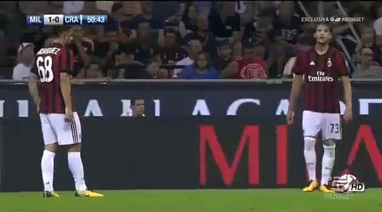 Patrick Cutrone - Goal HD - AC Milan 2-0 CS Universitatea Craiova 03.08.2017