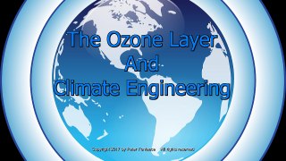 Ozone Layer And Climate Engineering